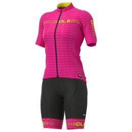 Damen-Set (Radtrikot + Radhose) ALÉ Green Road Damen-Set (2 Teile), Fahrradbekle