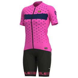 Damen-Set (Radtrikot + Radhose) ALÉ Stars Damen-Set (2 Teile), Fahrradbekleidung