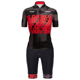 Damen-Set (Radtrikot + Radhose) SANTINI La Flèche Wallonne 2022 Damen-Set (2 Tei