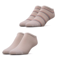 Damen Socken - Sneaker 2er-Pack - White / Multicolor