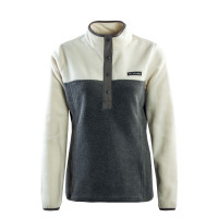 Damen Sweatshirt - Benton Springs 1/2 Snap - City Grey