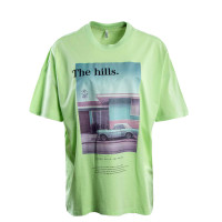 Damen T-Shirt - Holly Life Motel Box - Patina Green