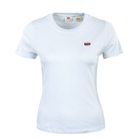 Damen T-Shirt - Rib Baby Tee - White