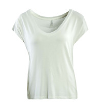 Damen T-Shirt - Rilla V Neck Top - Cloud Dancer