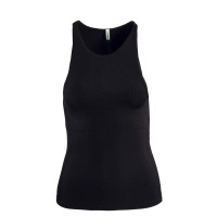 Damen Tank Top - Clare Rib - Black