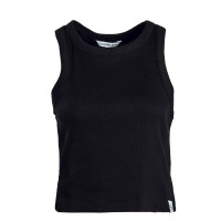 Damen Tank Top - Tab Rib - Black