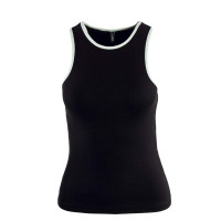 Damen Top - Fenja Life Contrast - Black