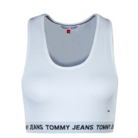 Damen Top - Logo WB Crop - White