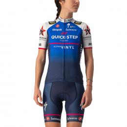 Damenset (Radtrikot + Radhose) QUICK-STEP ALPHA VINYL Competizione 2022