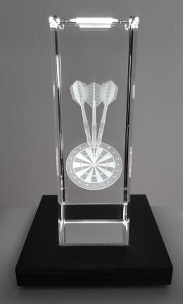 Dart Pokal Glas Quader 5cm x 15cm x 5cm