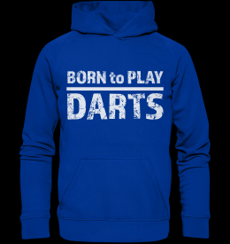 Darts Hoodie Blau BORN to PLAY DARTS L (Large)