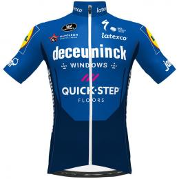 DECEUNINCK QUICK-STEP Aero 2021 Kurzarmtrikot, für Herren, Größe L, Rennrad Trik