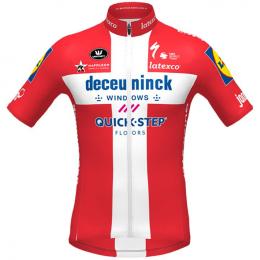 DECEUNINCK QUICK-STEP Dänischer Meister 2021, für Herren, Größe L, Rennrad Triko