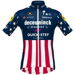 DECEUNINCK QUICK-STEP USA Zeitfahrmeister 2021, für Herren, Größe S, Radtrikot,