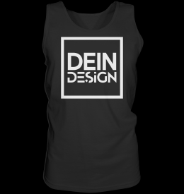 DeinDesign M?nner Tank-Top - Personalisierter Druck XL (X-Large) / Schwarz