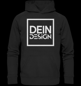 DeinDesign Unisex Hoodie - Personalisierter Druck L (Large) / Schwarz