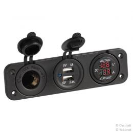 Digitaler Spannungsmesser mit Amperemeter, USB + 12V Steckdose Angebot kostenlos vergleichen bei topsport24.com.