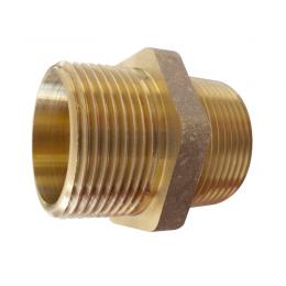 Doppelnippel aus CR Messing mit Aussengewinde 1/2' Zoll