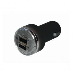 Dual USB Ladeadapter 12V/24V - 1 x 2,1A + 1 x 1A - Auto-Sicherung, ...