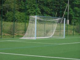 Eckverschweißtes Fußballtor, Typ 2, in Hülsen stehend - Alu-Natur