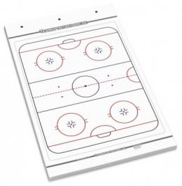 EISHOCKEY Flipchart-Spielfeldblock - 25 Blatt