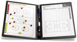 EISHOCKEY - magnetische Taktikmappe (Leder)