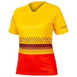 ENDURA Damen Singletrack Print LTD Bikeshirt, Größe XL, Rennradtrikot, Fahrradkl