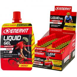 ENERVIT Sport Liquid Gel Citrus Caffeine 18 Stck./Box, Energie Gel, Sportlernahr