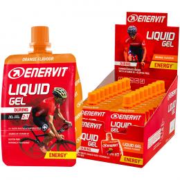 ENERVIT Sport Liquid Gel Orange 18 Stck./Box, Energie Gel, Sportlernahrung
