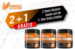 Engel Nutrition 100% Pure Glutamine Powder - 500g - AKTION 2 + 1 GRATIS