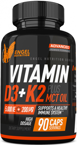 Engel Nutrition Vitamin D3 + K2 MK7 all-trans - 90 Kapseln