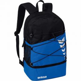 Erima Six Wings Rucksack New Royal / Schwarz