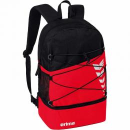 Erima Six Wings Rucksack Rot / Schwarz