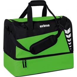 Erima Six Wings Sporttasche mit Bodenfach L Gr?n / Schwarz