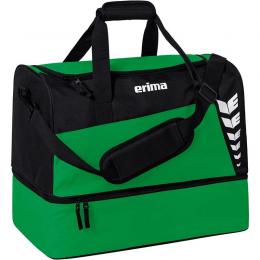 Erima Six Wings Sporttasche mit Bodenfach L Smaragd / Schwarz