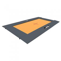 Eurotramp Bodentrampolin, 464x281 cm, Master, Grau