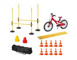 Fahrradparcours-Set (69-teilig) - inklusive Tasche