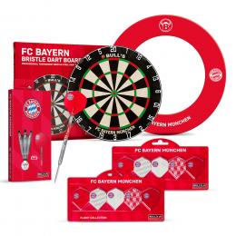 FC Bayern DARTS-Starterset mit Dartpfeilen + GRATIS 2 Flight-Collection Sets