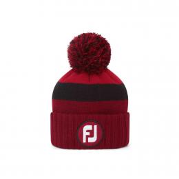FootJoy Bobble Beanie | tonal red-black one size