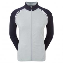 FootJoy French Terry Full Zip Colour Block Sweatshirtjacke Damen L grau-navy-wht