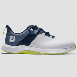 FootJoy ProLite spikeless Golf-Schuh Herren Medium white-navy, lime EU 43