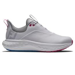 FootJoy QUANTUM spikeless Golf-Schuh Damen Medium | white-blue, pink EU 37