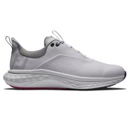 FootJoy QUANTUM spikeless Golf-Schuh Herren Medium | white-blue, pink EU 42,5