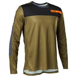 FOX Langarm-Defend Moth Bikeshirt, für Herren, Größe L, Radtrikot, Fahrradbeklei