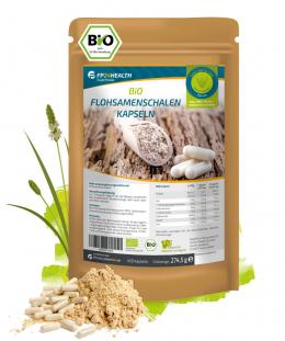 FP24 Health Bio Flohsamenschalen Kapseln 450 Stk - 3.660 mg je Portion - Floh...