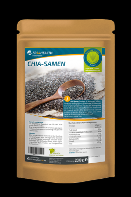 FP24 Health Chia Samen 2kg - Rohkost Qualität - kontrolliert und abgefüllt in...