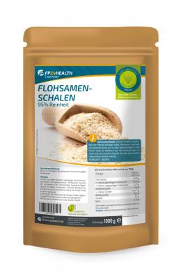 FP24 Health Flohsamenschalen 1000g - 95% Reinheit - indische Flohsamen Schale...