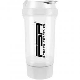 FSA Nutrition Shaker 700 ml mit Pulverfach Weiß