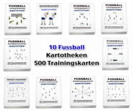 FUSSBALL SET - 10 Kartotheken über 500 Trainingskarten