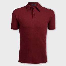 G/FORE Clubhouse Slub cotton slim fit Polo Herren | cabernet S